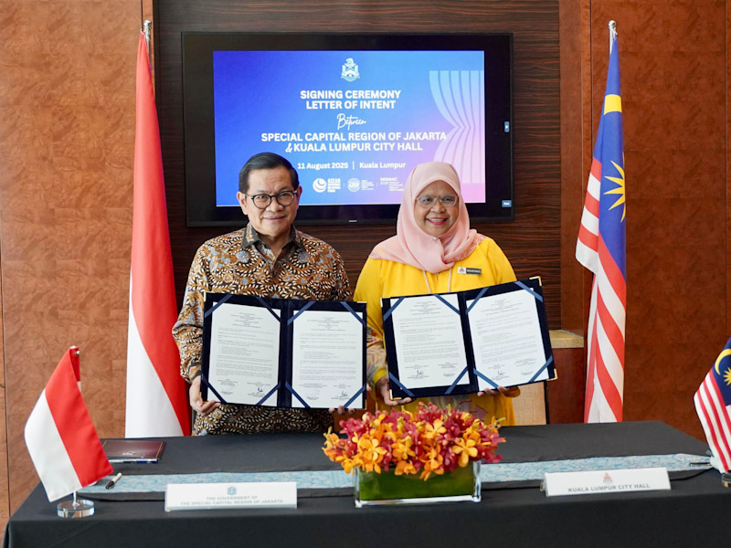 Jakarta dan Kuala Lumpur Menjalin Sister City untuk Pembangunan Berkelanjutan