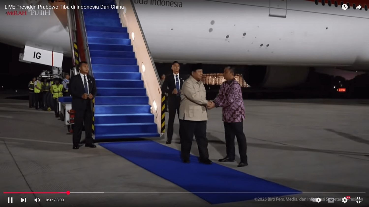 Kunjungan Diplomatik Prabowo ke Tiongkok Berakhir