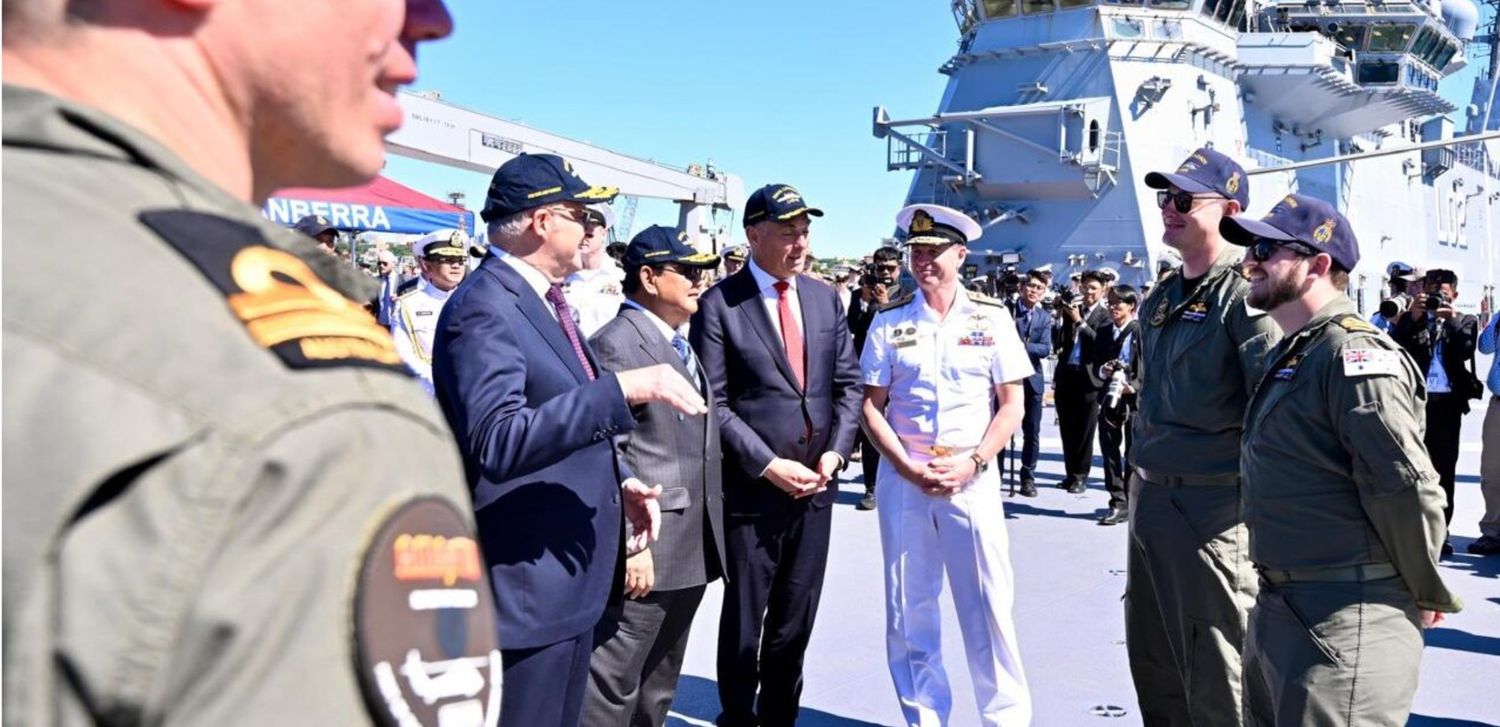 Kunjungan Kenegaraan Prabowo ke HMAS Canberra